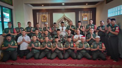 Wujud rasa syukur Personil Kodim 0619/Purwakarta Lakukan Doa Bersama