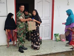 Babinsa Loa Duri Ulu, Pastikan Penyaluran Bantuan Sudah Tepat Sasaran