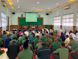 Wujud Rasa Syukur Dandim 0619/Purwakarta Pimpin Doa Bersama Sambut HUT TNI ke 78