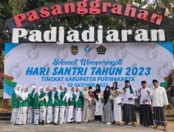 Santri Ponpes Kebon Djati Ashabul Ahmar Ikuti Peringatan Hari Santri Nasional di Pemkab Purwakarta
