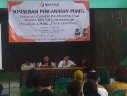 Pawascam Sukatani Laksanakan Sosialisasi Pengawasan Pemilu, Peran Masyarakat Dalam Mengawal Pilkada 2024