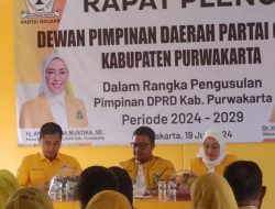 Rapat Pleno DPD Golkar Purwakarta Usulan Calon Pimpinan DPRD Purwakarta Periode 2024-2029.