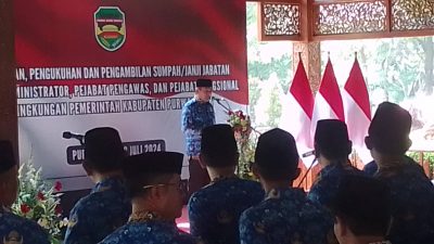 Proses Penyegaran dan Penataan, Pj Bupati Purwakarta Lantik 199 Pejabat