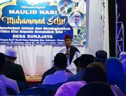 Warga Desa Sukajaya Peringati Maulid Nabi Muhammad SAW dengan Penuh Hikmat