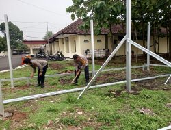Manfaatkan Lahan Kosong, Kapolsek Purwakarta Kota Dukungan Program Ketahan Pangan