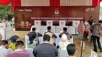 KPU Purwakarta Gelar Simulasi Pemungutan dan Penghitungan Suara Pilkada 2024
