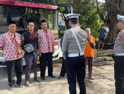 Sat Lantas Polres Purwakarta Gencar Sosialisasikan Mudik Aman, Keluarga Nyaman