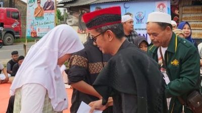 Pemdes Sukajaya Tebar Kepedulian, Santuni Anak Yatim di Bulan Ramadan