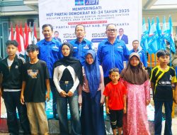 Partai Demokrat Purwakarta Gelar Santunan Anak Yatim dan Panti Jompo di HUT ke-24
